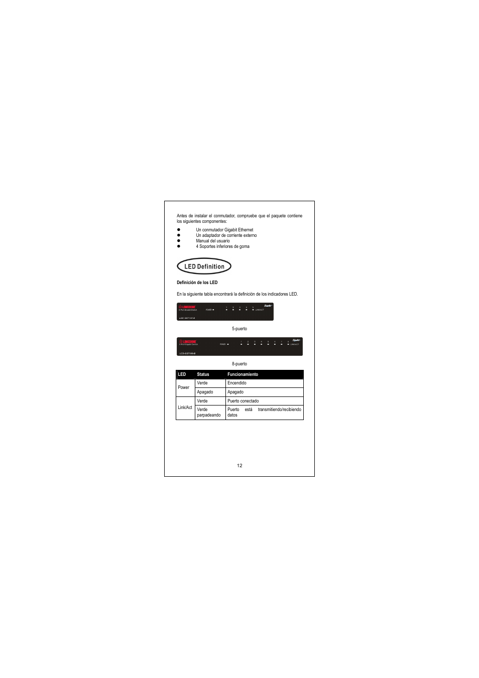 Longshine LCS-GS7105-D User Manual | Page 13 / 34