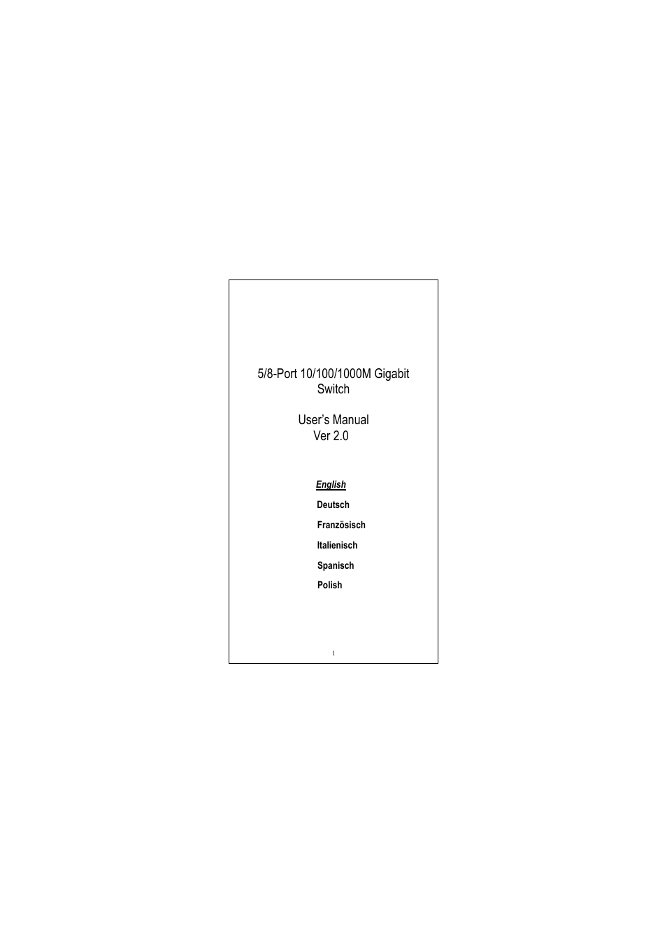 Longshine LCS-GS7108-D User Manual | 36 pages