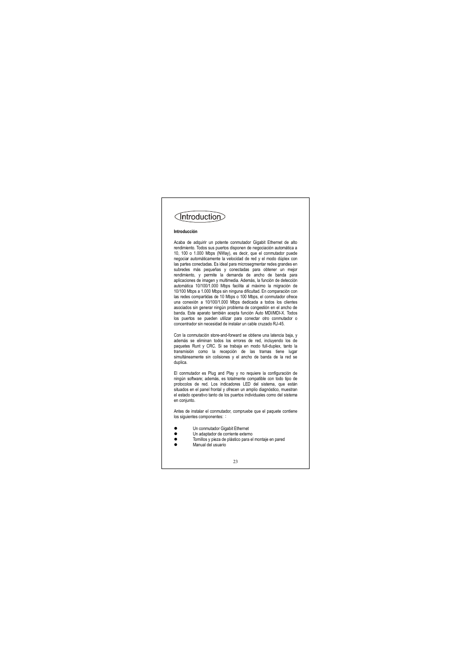 Introducción | Longshine LCS-GS7108-D User Manual | Page 23 / 36