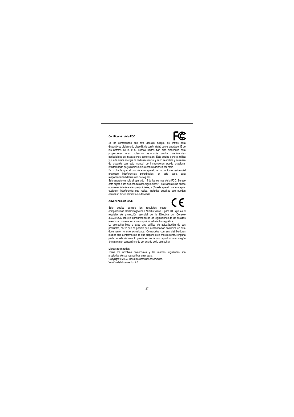 Certificación de la fcc | Longshine LCS-GS7108-D User Manual | Page 27 / 36