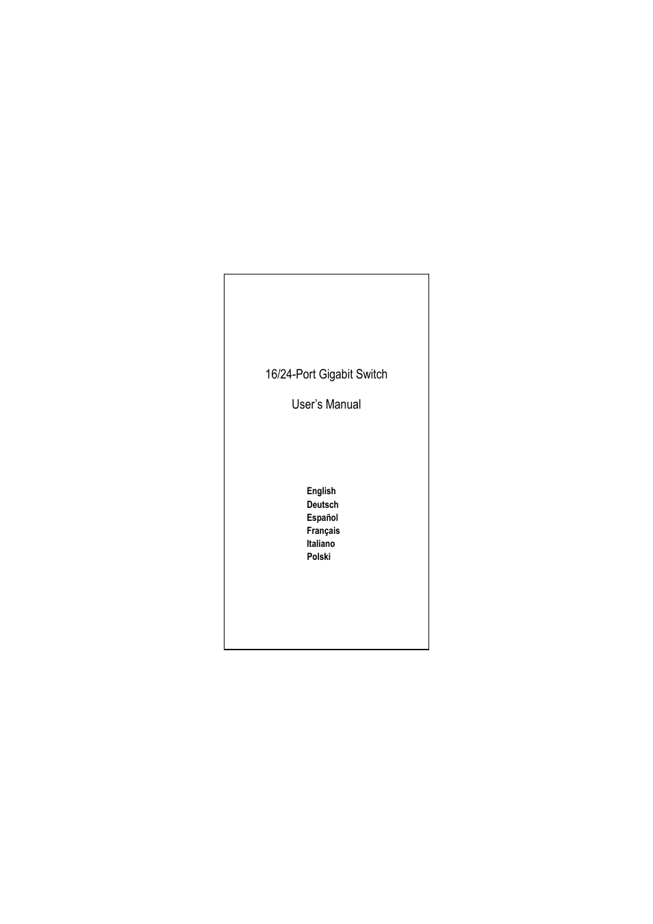 Longshine LCS-GS8116-A User Manual | 32 pages