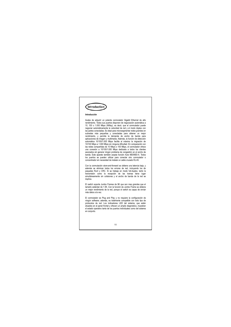 Introducción | Longshine LCS-GS8116-A User Manual | Page 12 / 32