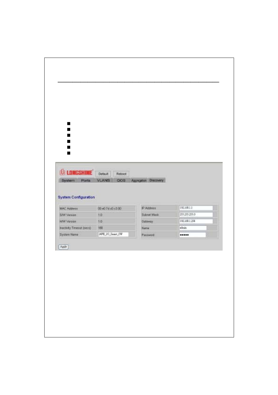 2 home page | Longshine LCS-GS8208-A V.1 User Manual | Page 12 / 22