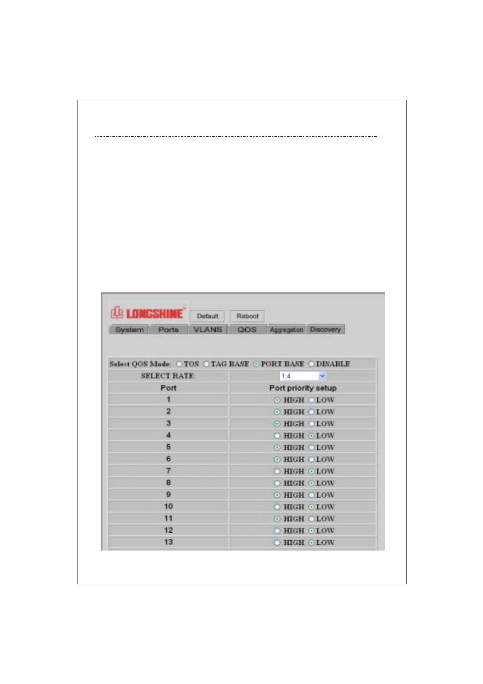 5 qos | Longshine LCS-GS8208-A V.1 User Manual | Page 17 / 22
