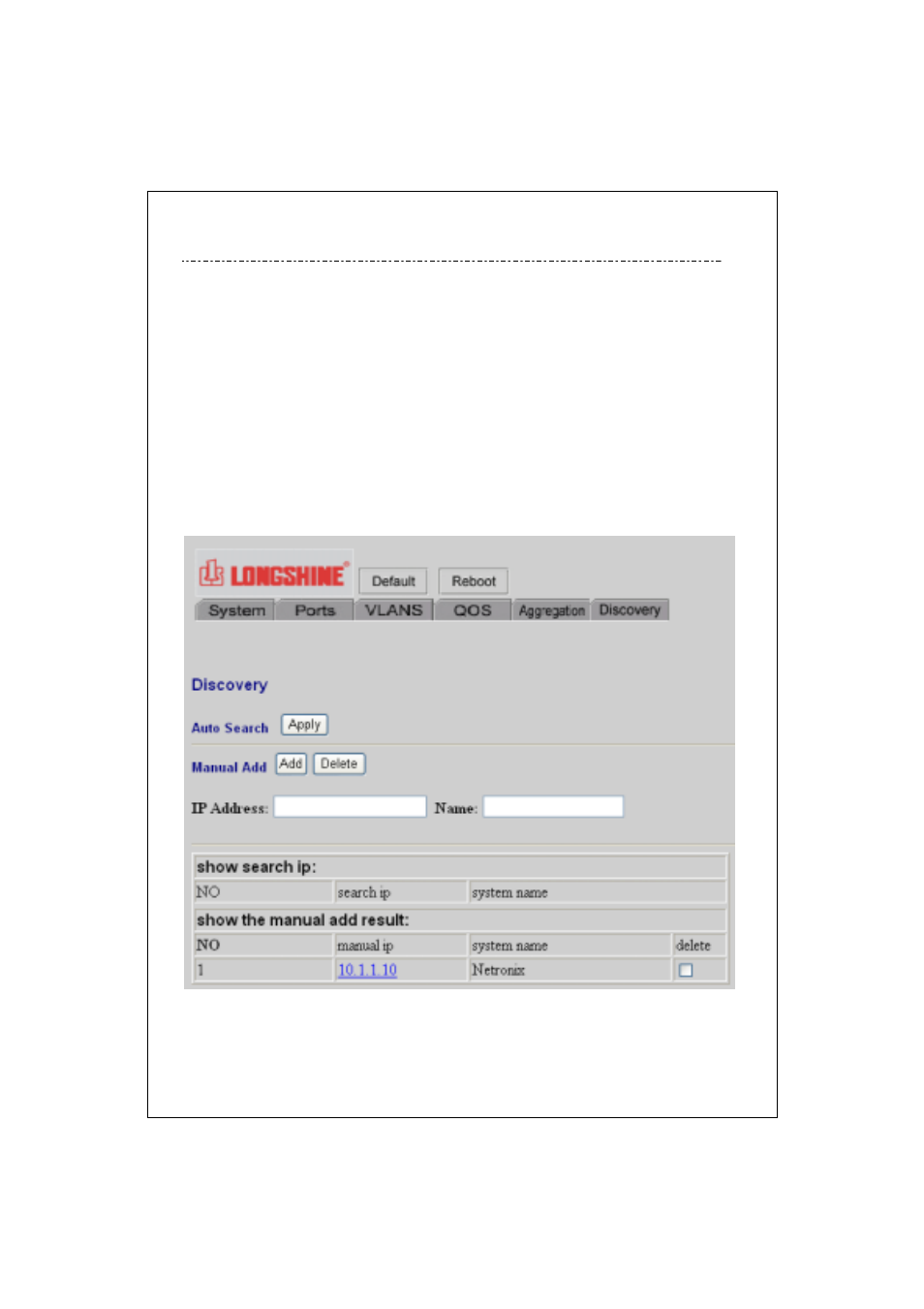 6 discovery | Longshine LCS-GS8208-A V.1 User Manual | Page 18 / 22