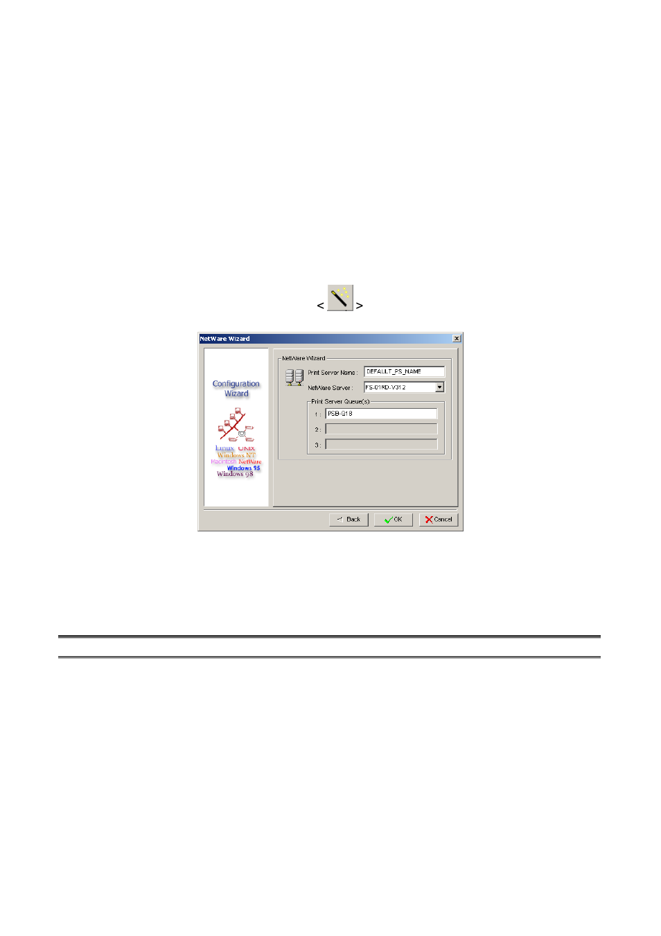Netware wizard | Longshine LCS-PS112 User Manual | Page 21 / 81