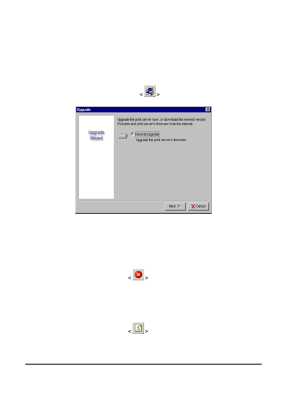 Upgrade, Reset, Refresh | Efresh | Longshine LCS-PS112 User Manual | Page 24 / 81