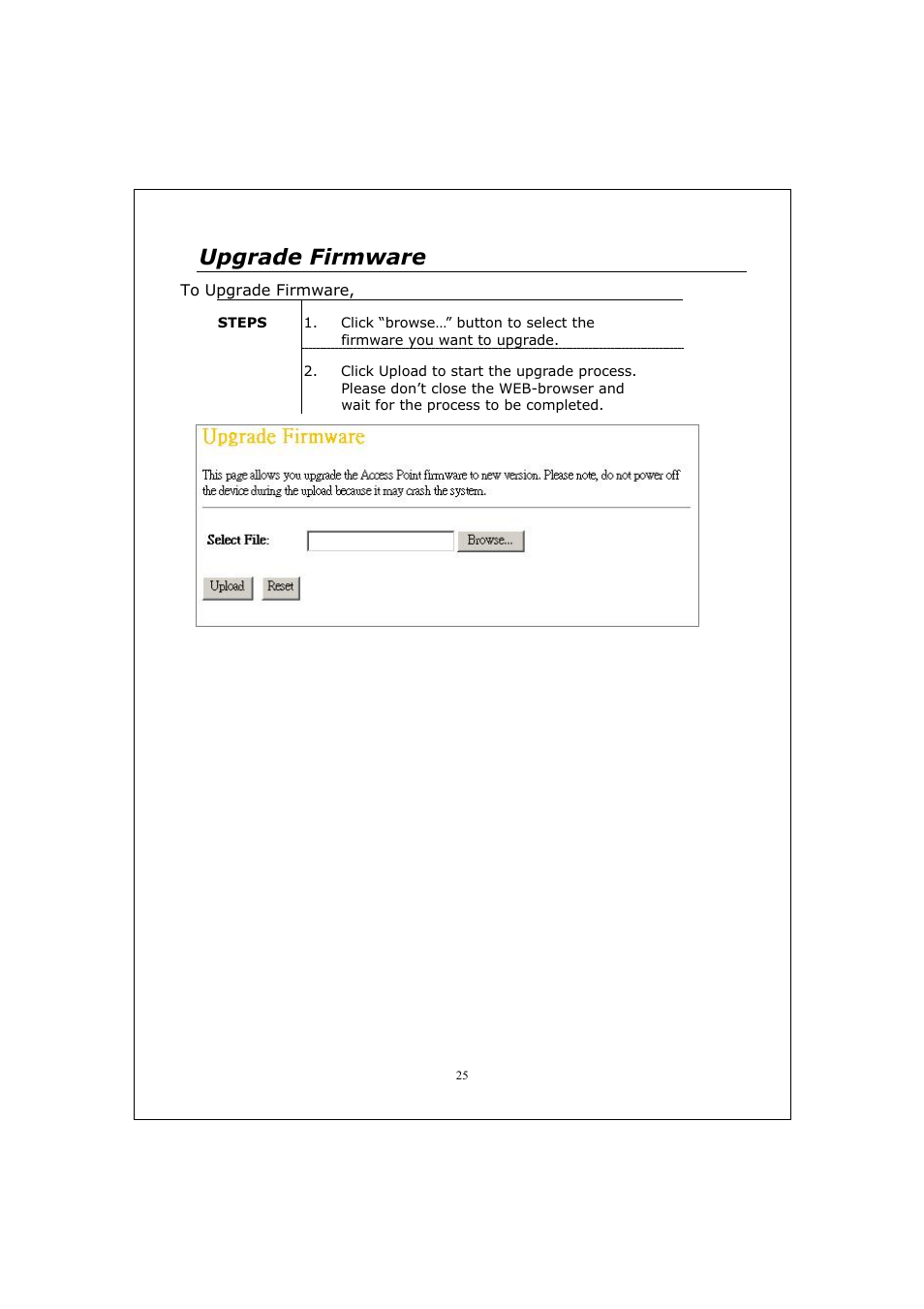 Upgrade firmware | Longshine LCS-WA5-45 User Manual | Page 29 / 32