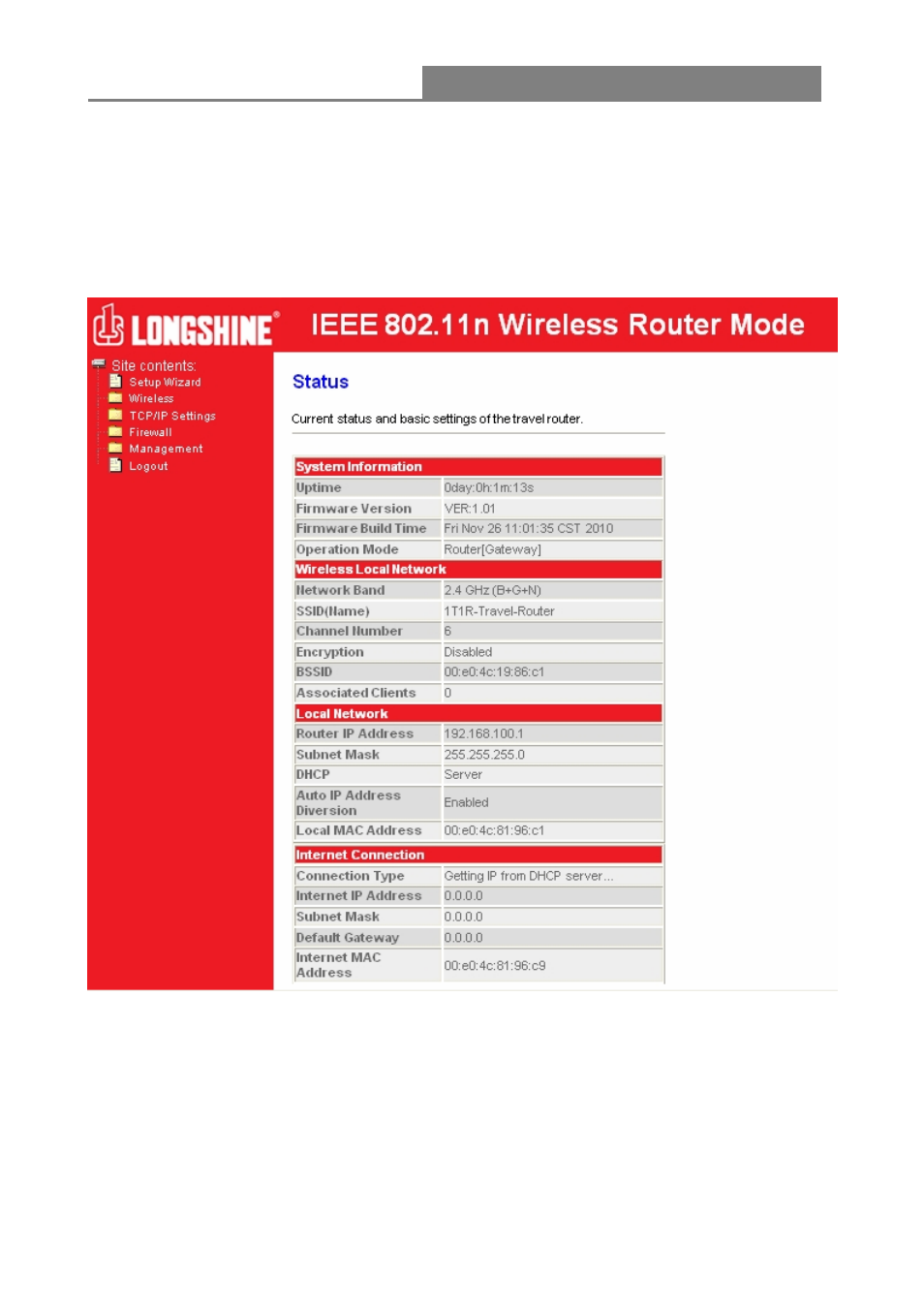 Router inalámbrico 11n 1t1r | Longshine LCS-WARC-N User Manual | Page 121 / 265