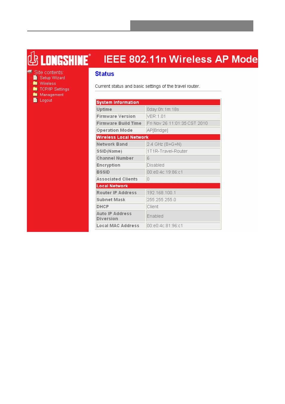 Router inalámbrico 11n 1t1r | Longshine LCS-WARC-N User Manual | Page 122 / 265