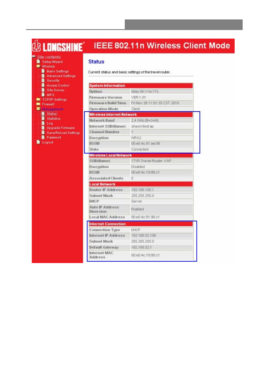 Router inalámbrico 11n 1t1r | Longshine LCS-WARC-N User Manual | Page 141 / 265
