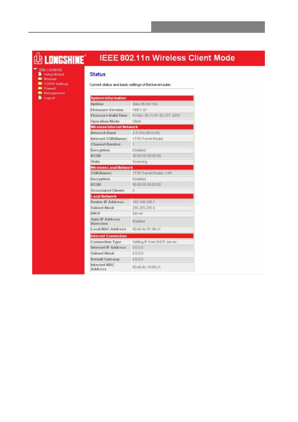 Wireless 11n 1t1r router | Longshine LCS-WARC-N User Manual | Page 18 / 265