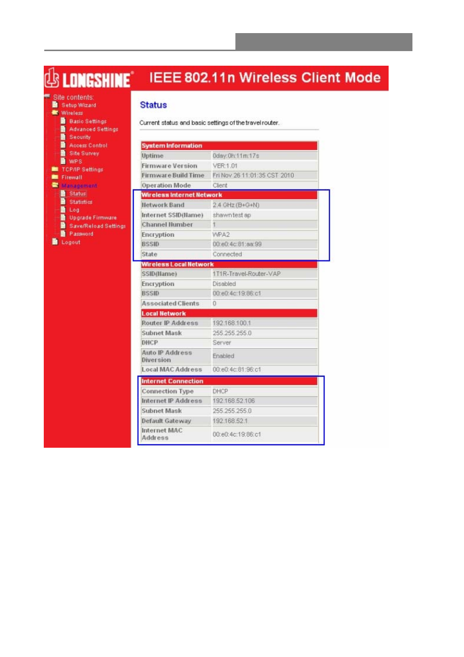 Wireless 11n 1t1r router | Longshine LCS-WARC-N User Manual | Page 35 / 265