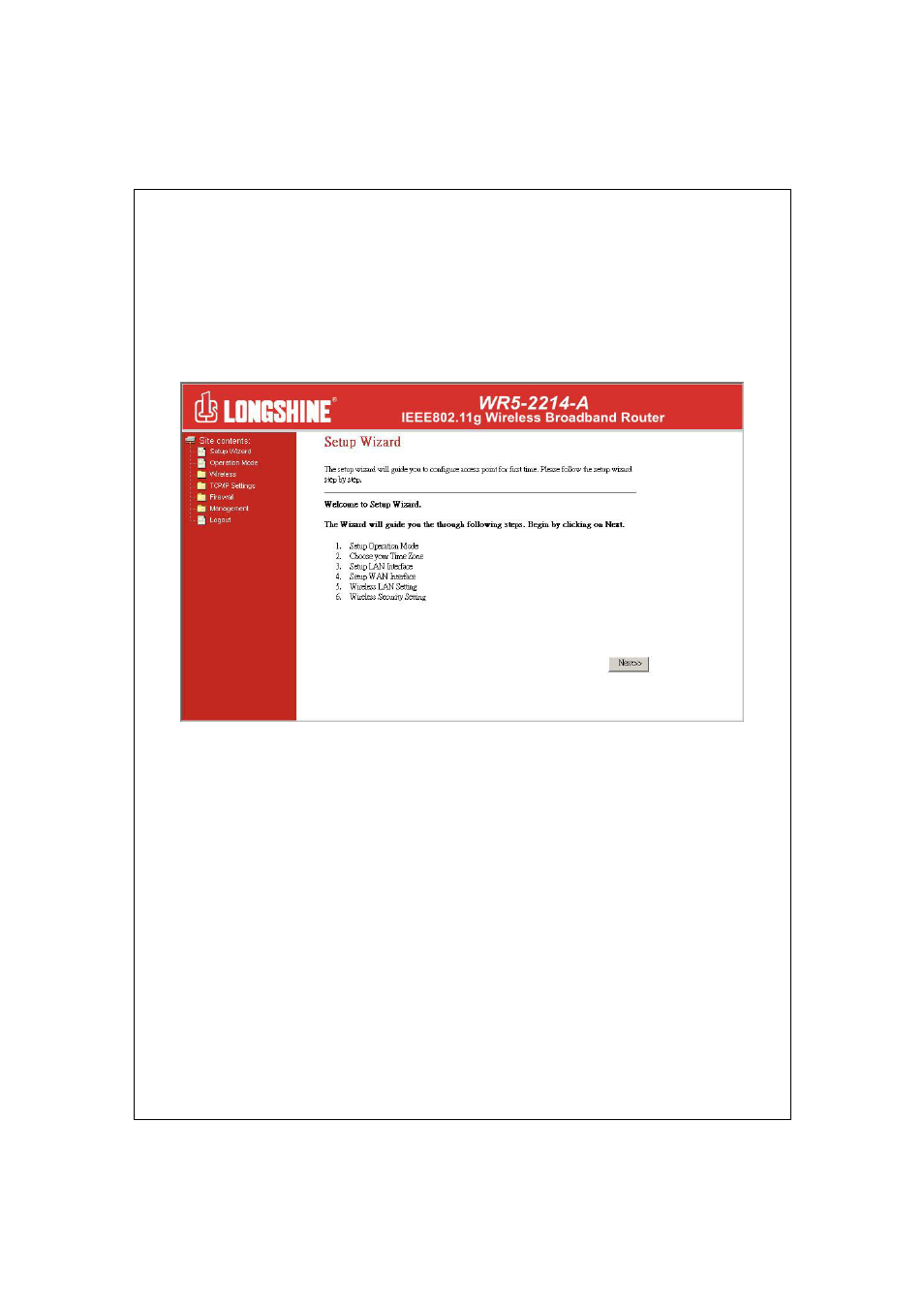 Longshine LCS-WR5-2214-A User Manual | Page 16 / 48