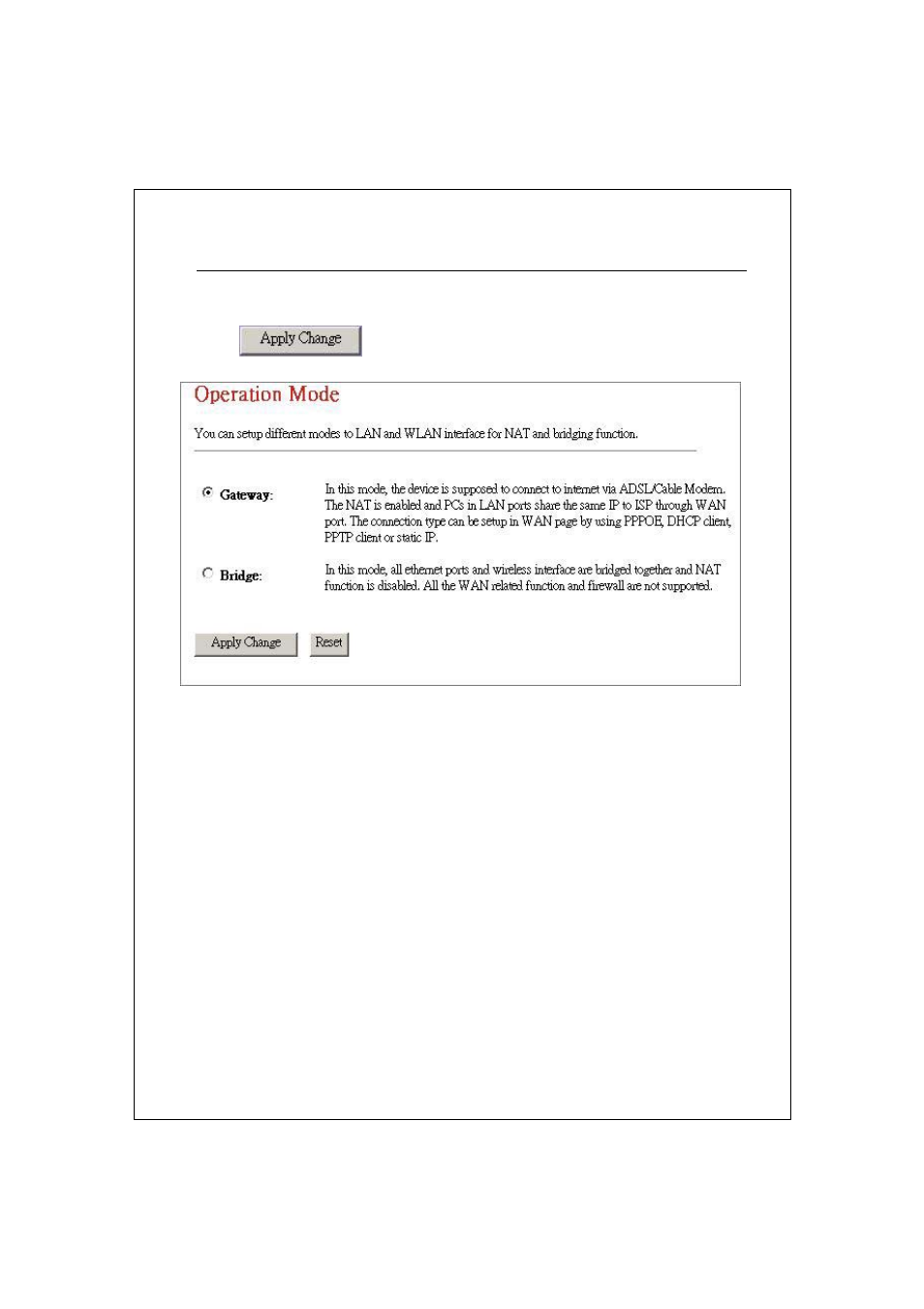 Operation mode | Longshine LCS-WR5-2214-A User Manual | Page 21 / 48