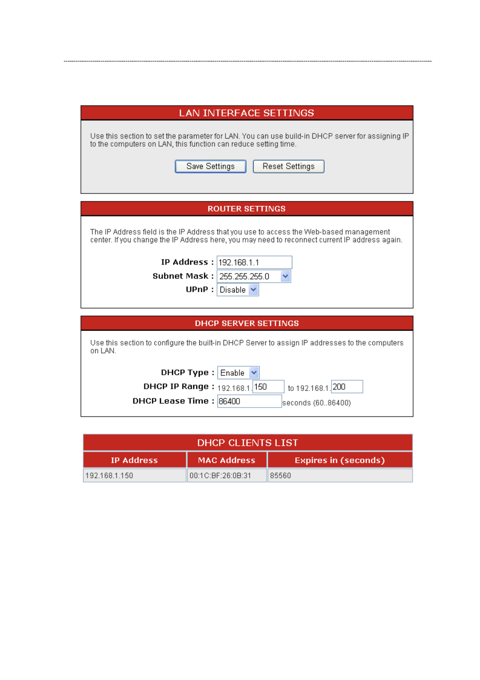 Lan interface setup | Longshine LCS-WR5-3214N User Manual | Page 25 / 58