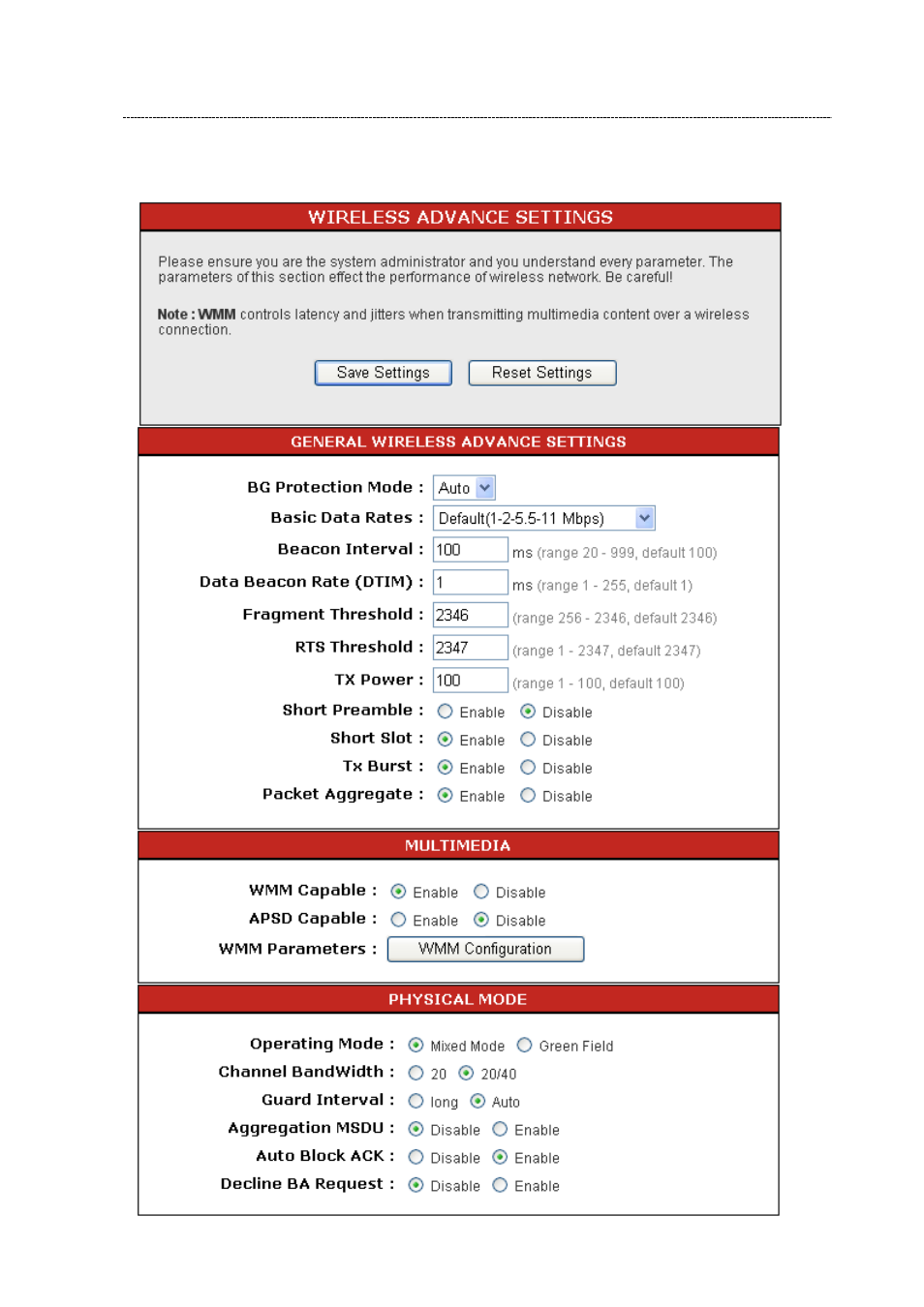 Advanced settings | Longshine LCS-WR5-3214N User Manual | Page 30 / 58