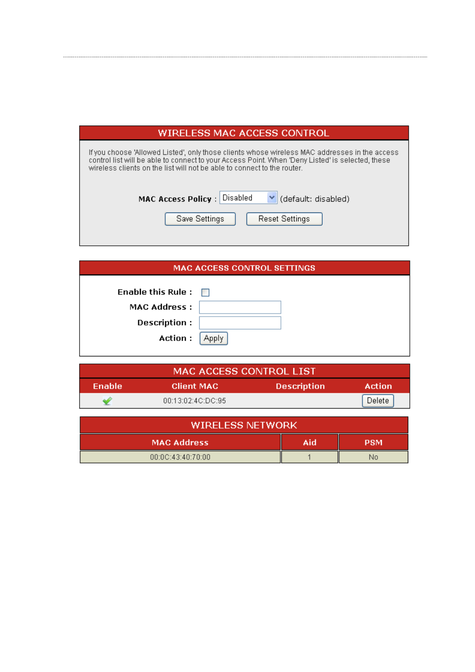 Access control | Longshine LCS-WR5-3214N User Manual | Page 41 / 58