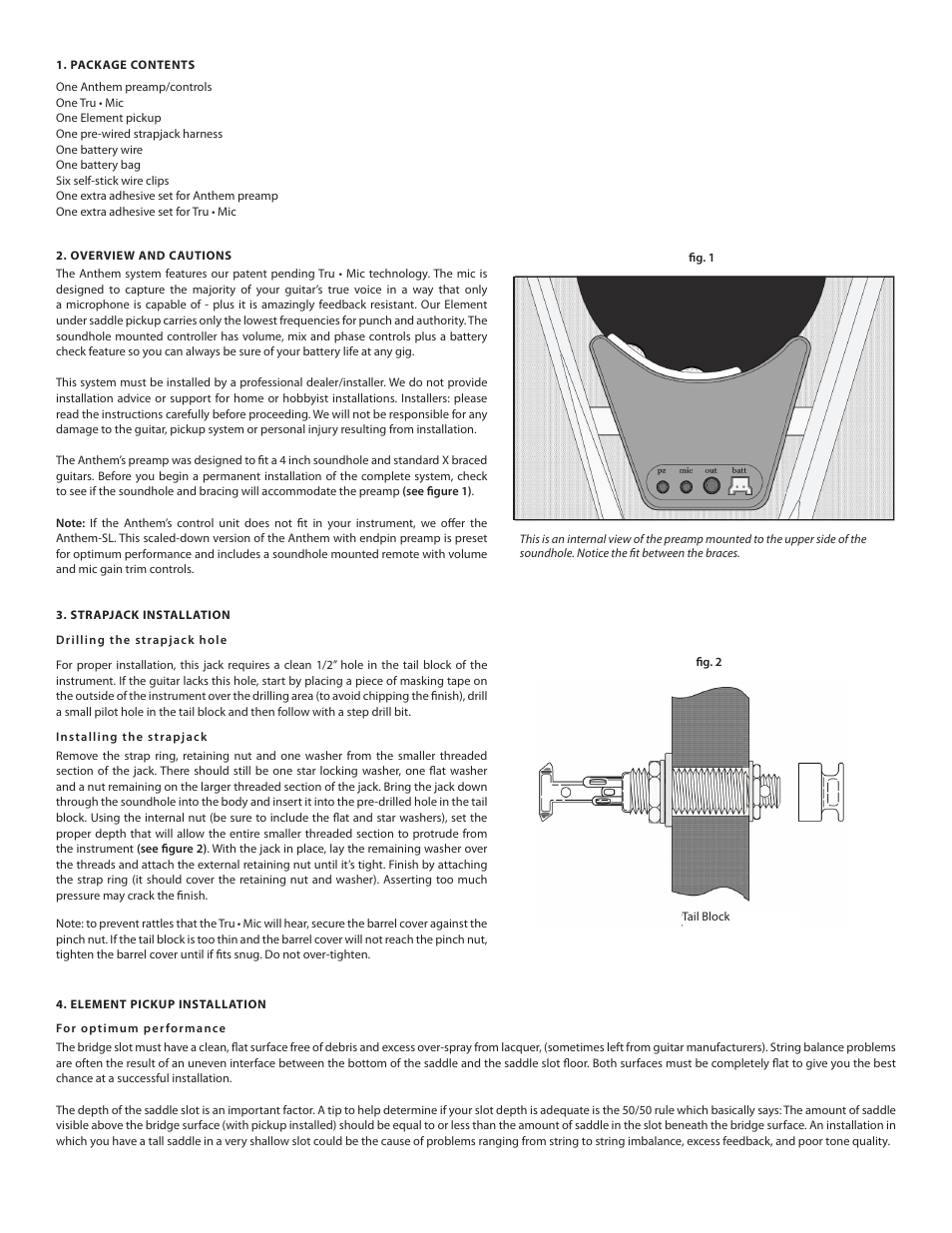 LR Baggs Anthem: Installation Manual User Manual | Page 2 / 5