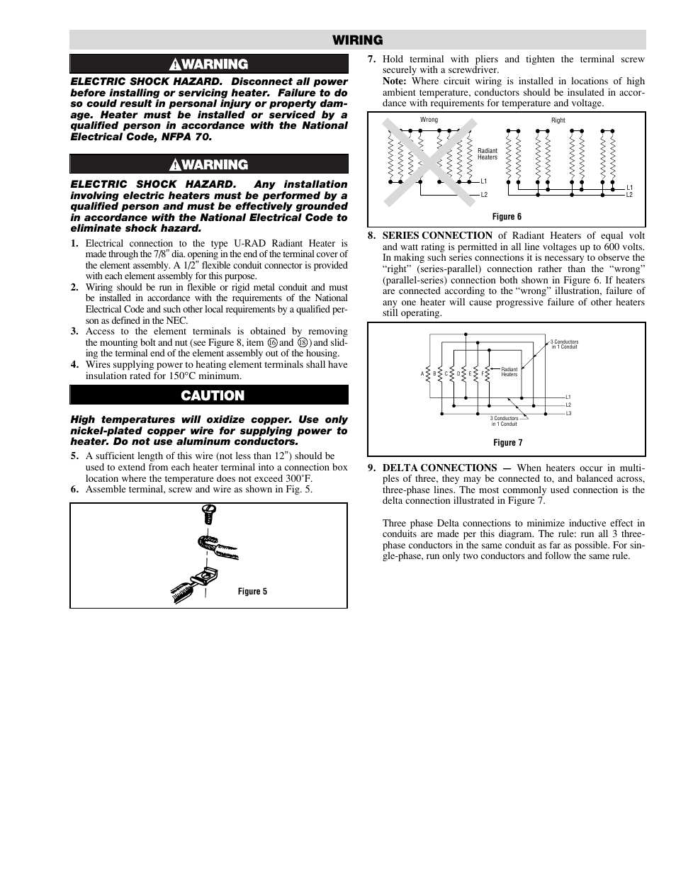 Wiring | Chromalox U-RAD PG405-5 User Manual | Page 3 / 6
