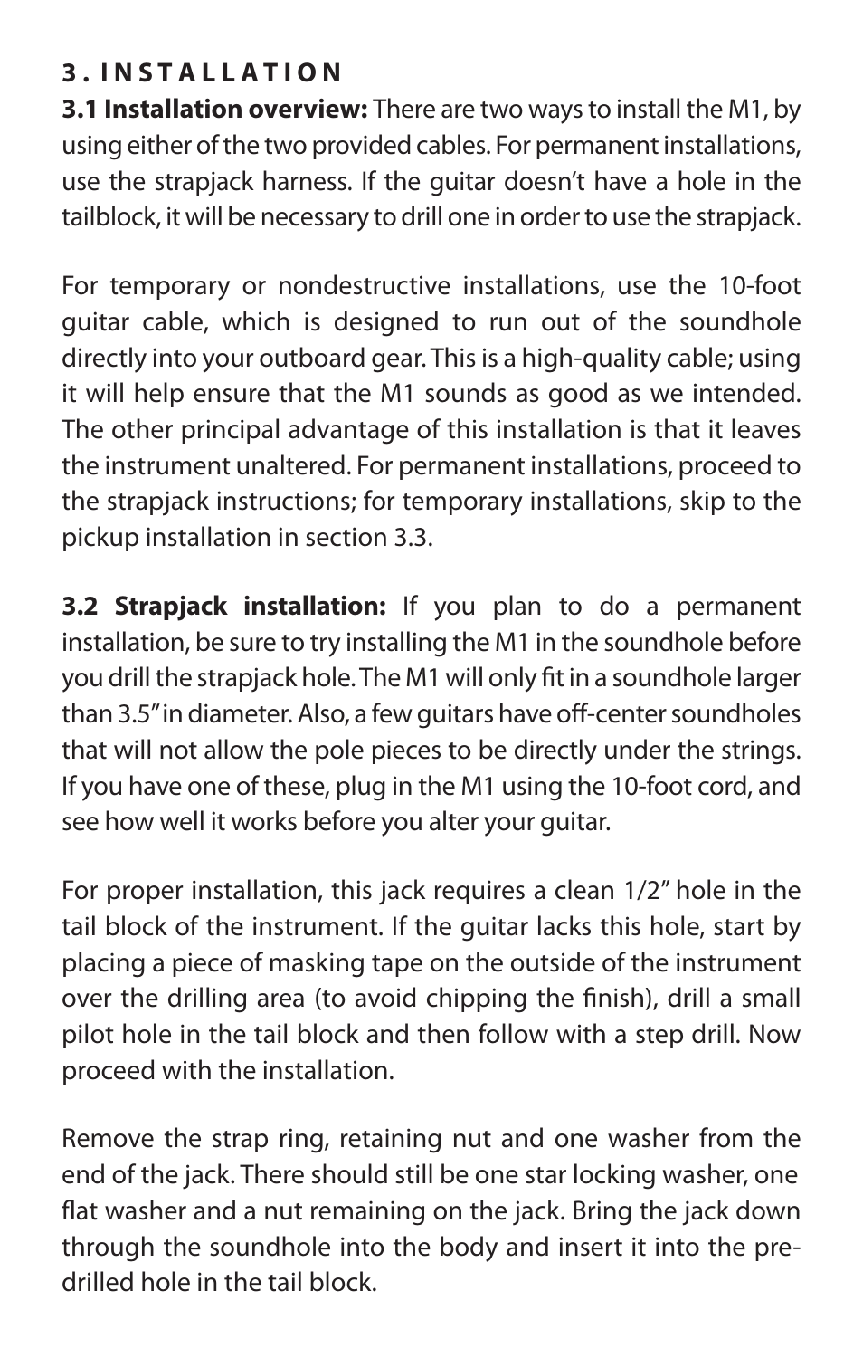 LR Baggs M1 User Manual | Page 3 / 6