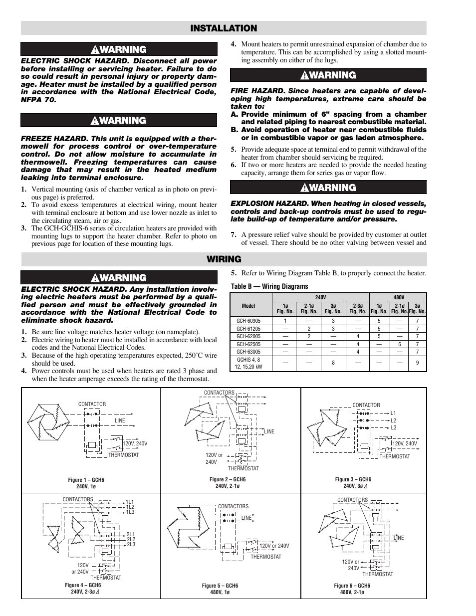 Wiring, Installation | Chromalox PE419-5 User Manual | Page 2 / 4