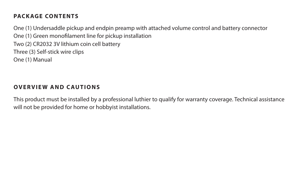 LR Baggs Five.O. Ukulele Pickup User Manual | Page 5 / 6