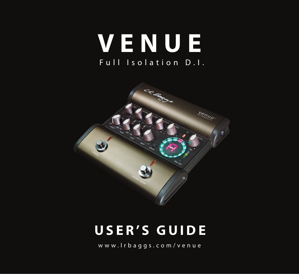 LR Baggs Venue DI User Manual | 12 pages