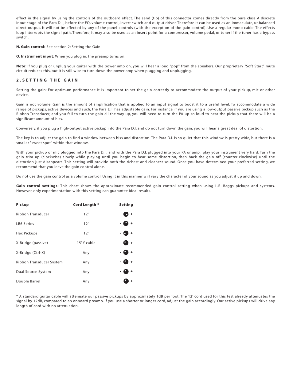 LR Baggs Para DI User Manual | Page 2 / 2