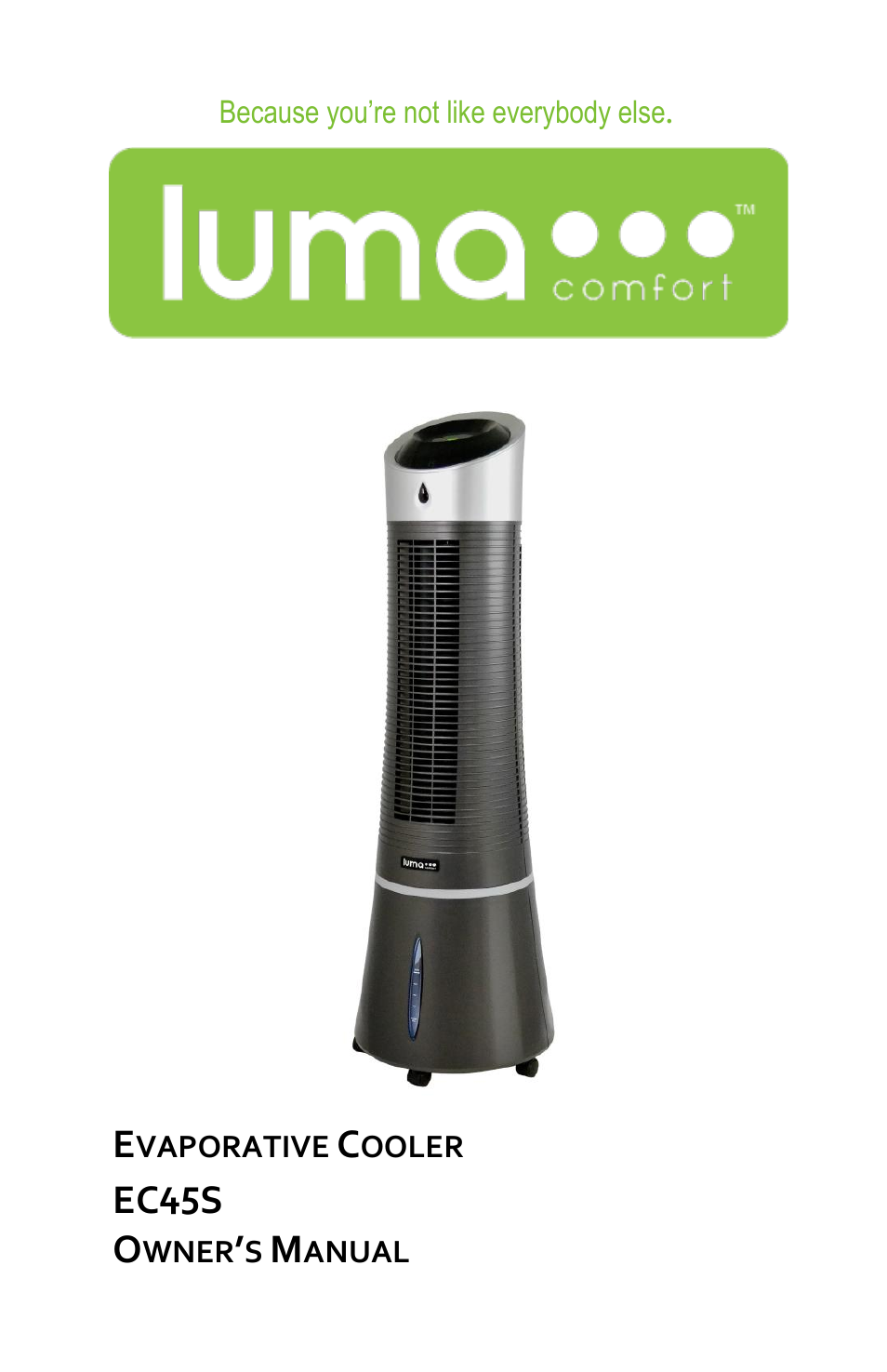 Luma Comfort EC45S Manual User Manual | 16 pages