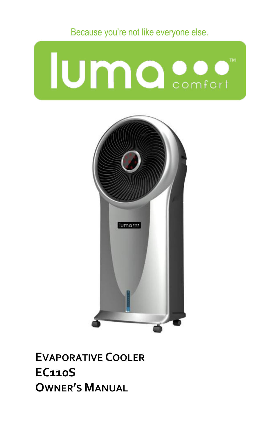 Luma Comfort EC110S Manual User Manual | 16 pages