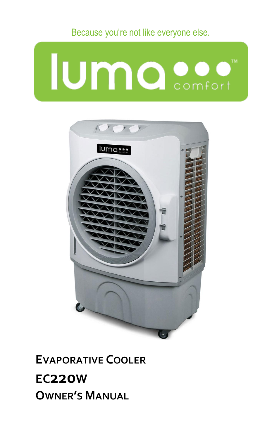 Luma Comfort EC220W Manual User Manual | 14 pages