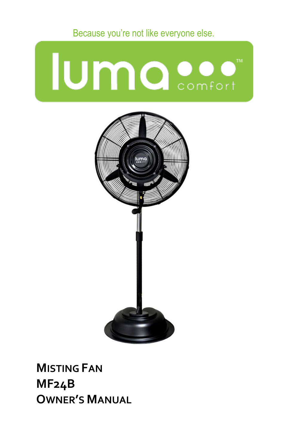 Luma Comfort MF24B Manual User Manual | 15 pages