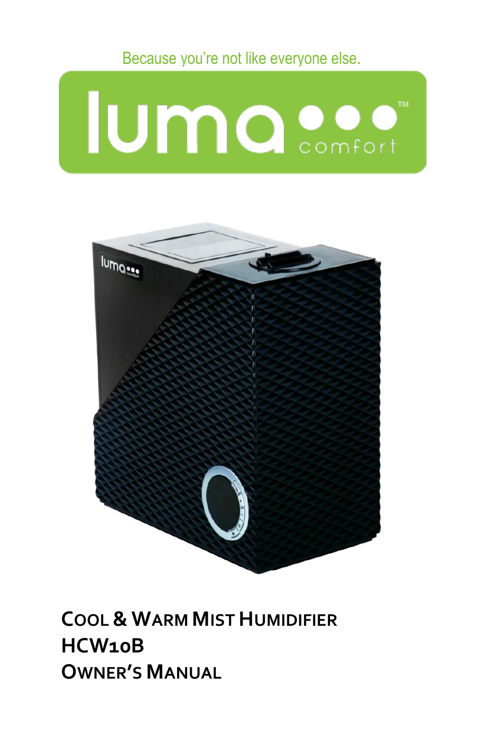 Luma Comfort HCW10B User Manual | 14 pages