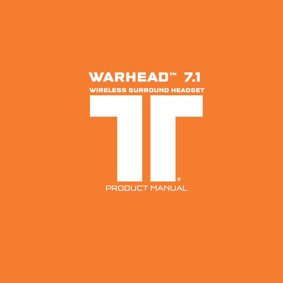 Mad Catz TRITTON Warhead 7.1 Wireless Surround Headset  User Manual | 132 pages