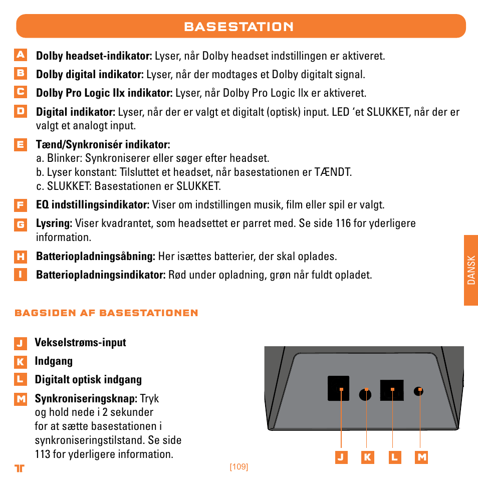 Basestation | Mad Catz TRITTON Warhead 7.1 Wireless Surround Headset  User Manual | Page 109 / 132