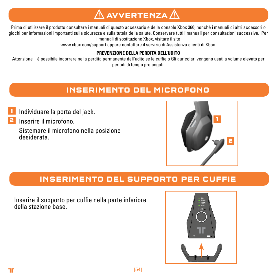 Avvertenza | Mad Catz TRITTON Warhead 7.1 Wireless Surround Headset  User Manual | Page 54 / 132