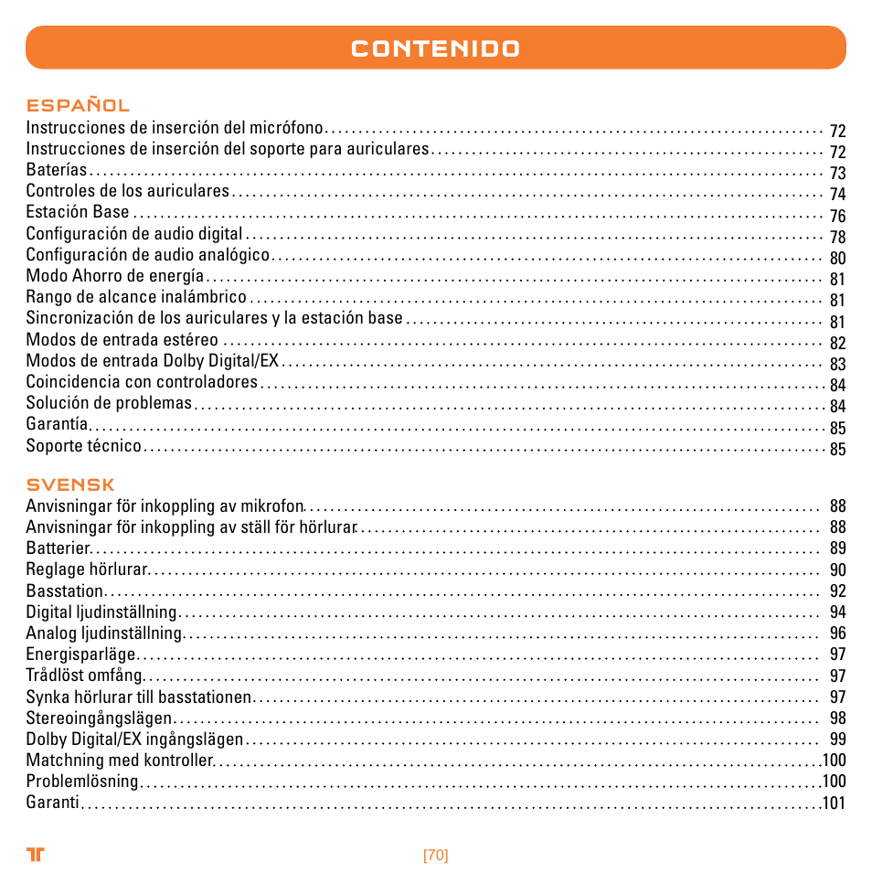 Mad Catz TRITTON Warhead 7.1 Wireless Surround Headset  User Manual | Page 70 / 132