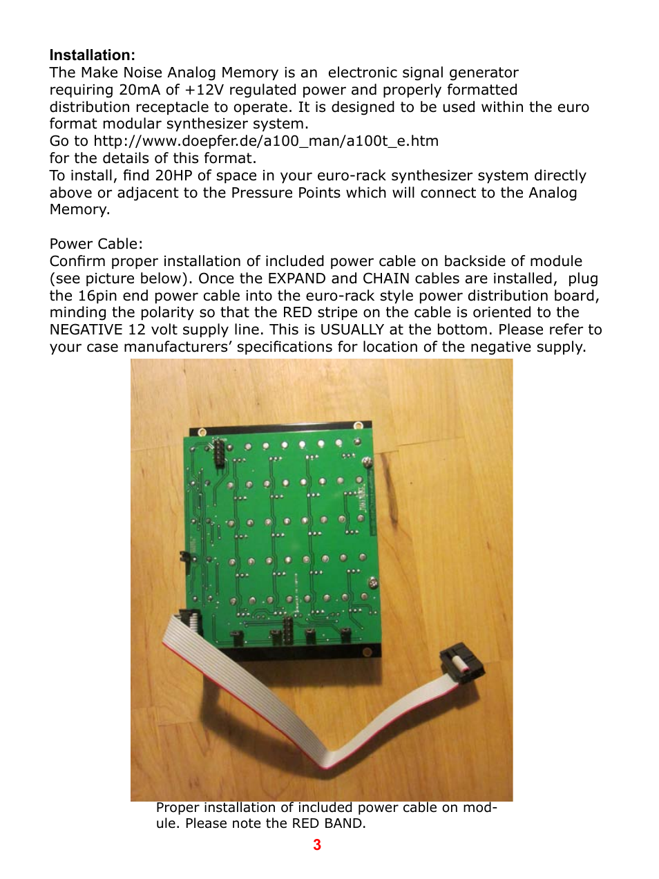 Make Noise Analog Memory User Manual | Page 3 / 12