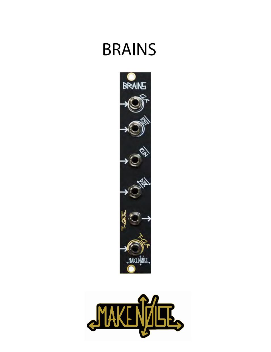 Make Noise Brains User Manual | 9 pages