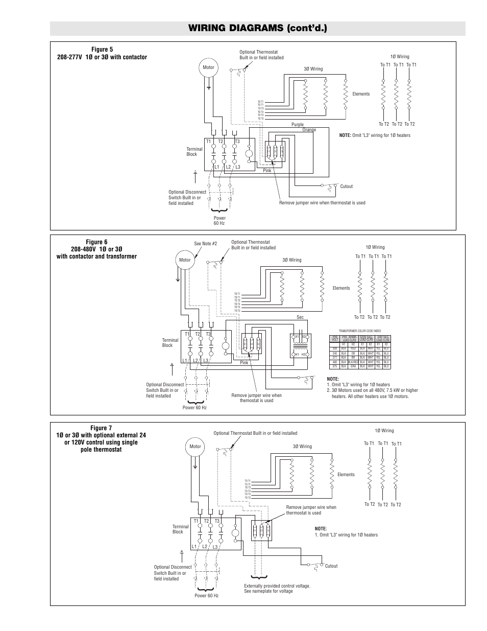 Wiring diagrams (cont’d.) | Chromalox HVH-TK6 User Manual | Page 3 / 4