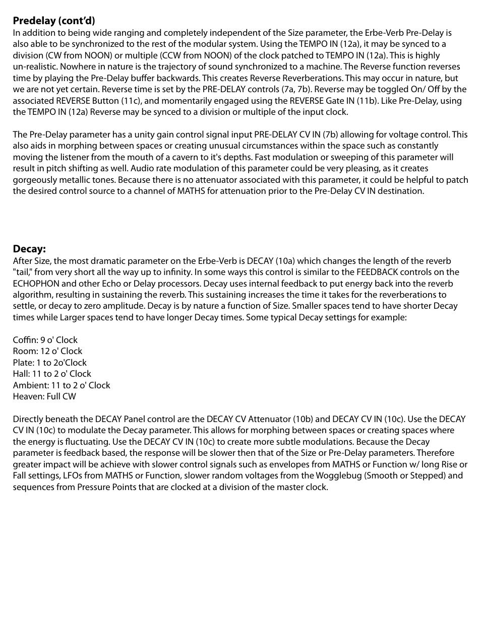 Make Noise Erbe Verb User Manual | Page 8 / 12