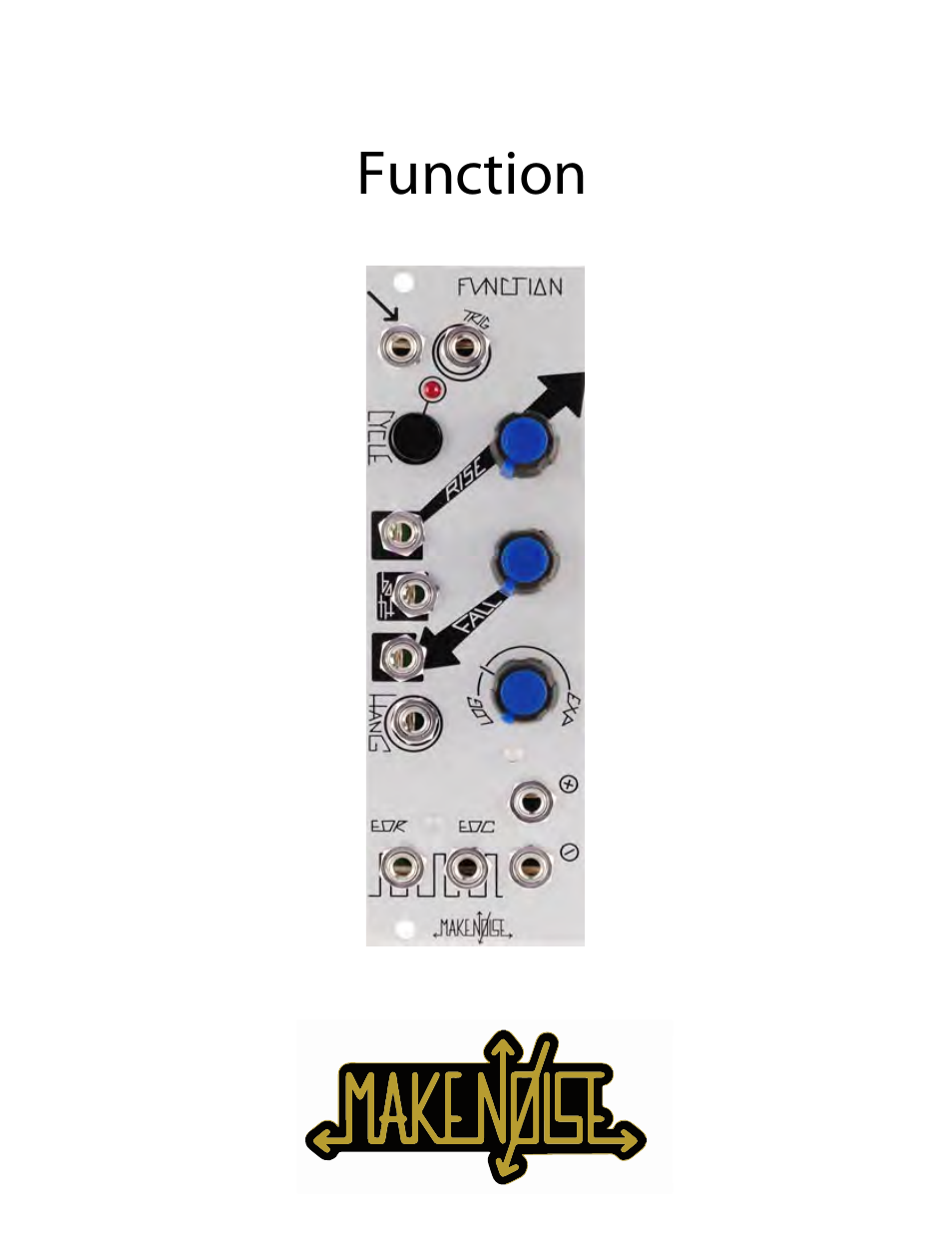 Make Noise Function User Manual | 8 pages