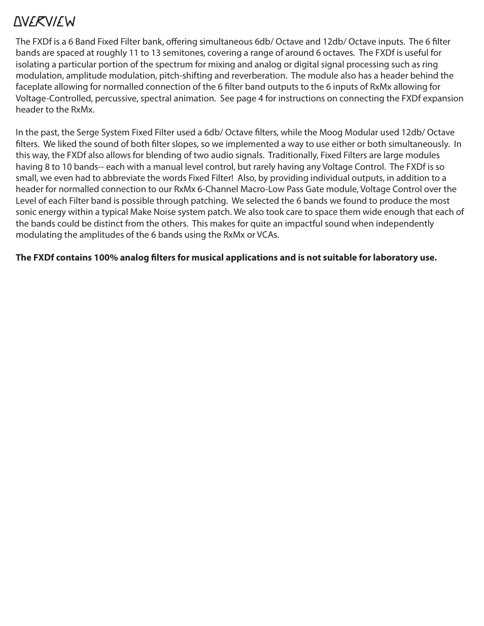 Make Noise FXDf User Manual | Page 5 / 9