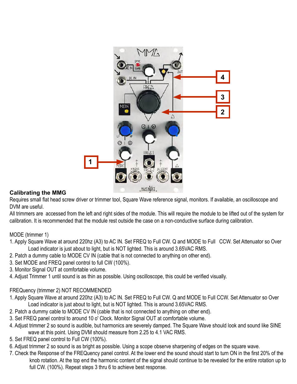 Make Noise MMG User Manual | Page 11 / 12