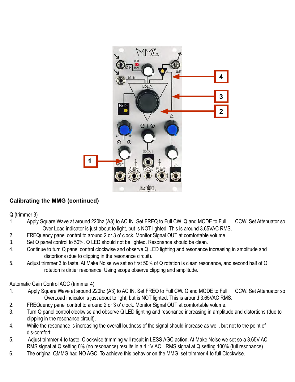 Make Noise MMG User Manual | Page 12 / 12