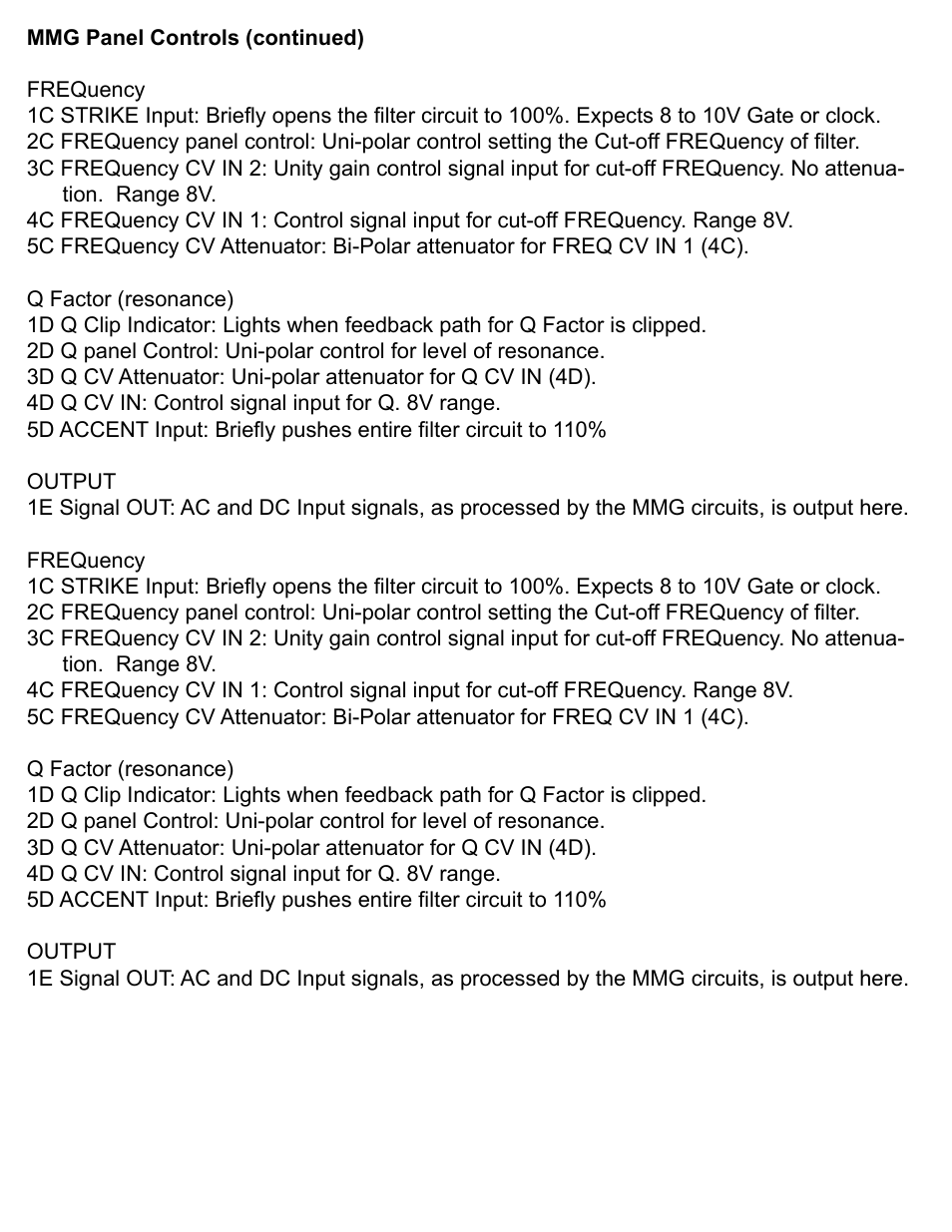 Make Noise MMG User Manual | Page 6 / 12