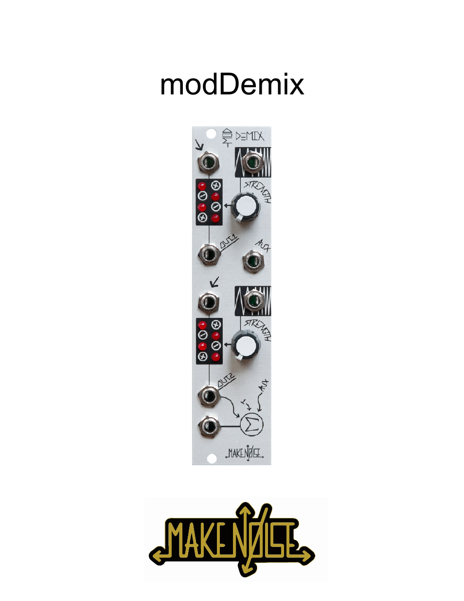 Make Noise modDemix User Manual | 8 pages