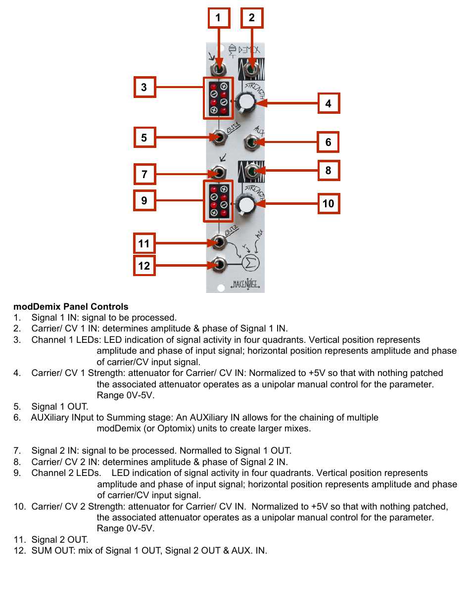 Make Noise modDemix User Manual | Page 4 / 8