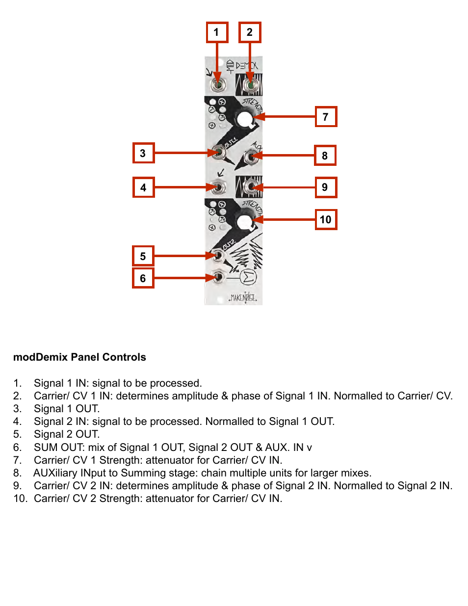 Make Noise modDemix Classic User Manual | Page 4 / 8